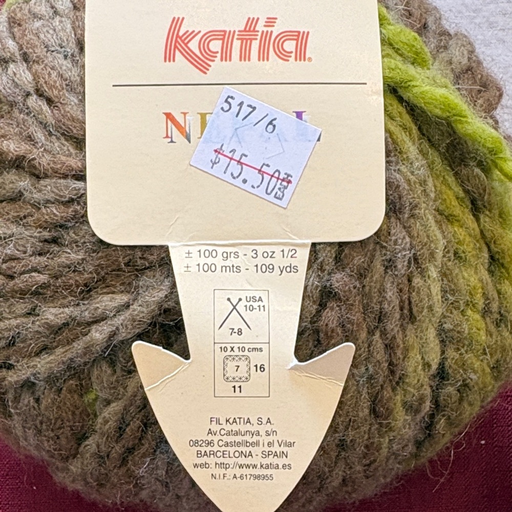 Multicolor Yarn Bundle- Pink, Green, and Brown - Picture 3 of 4